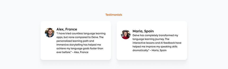 Features of Language Learning App