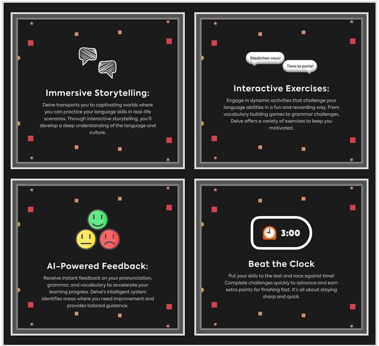 Features of Language Learning App